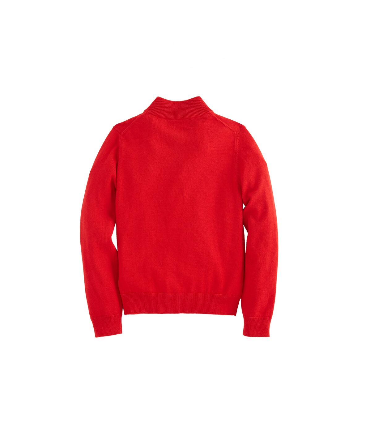 Vineyard Vines Boys' Classic 1/4 Zip Sweater (Light Gray Heather) (Size: 5)