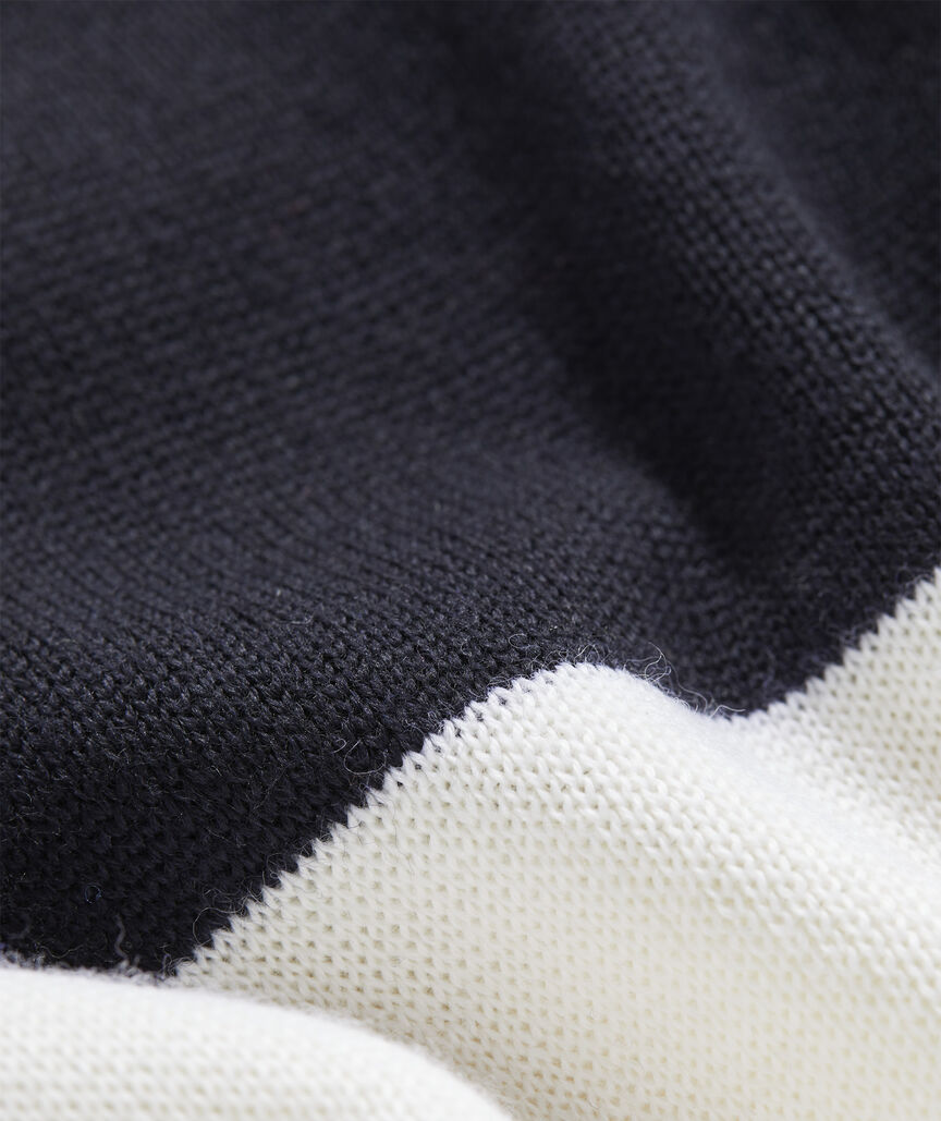 Merino Wool Long-Sleeve Zip Polo