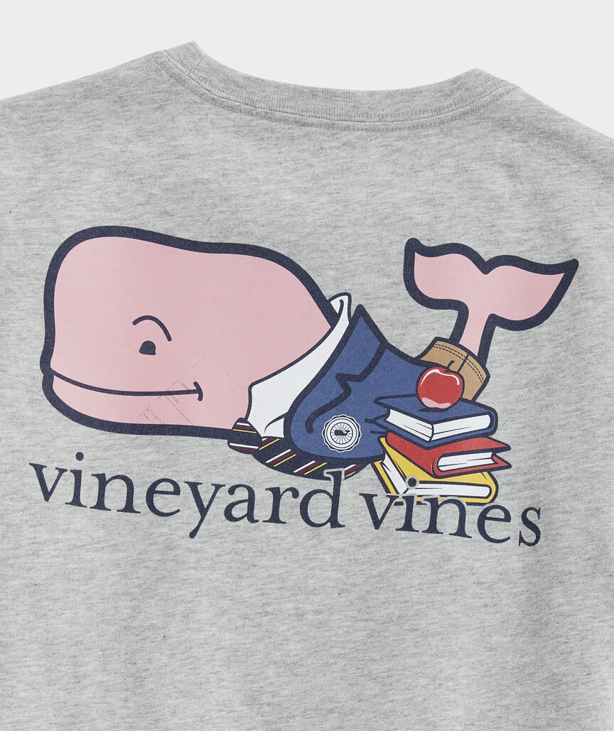 Boys' Prep School Whale Short-Sleeve Pocket Tee