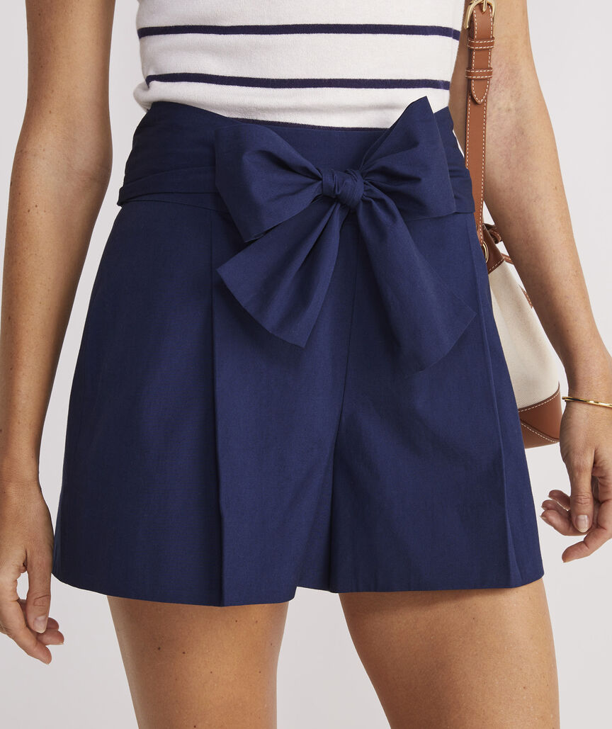Tie Shorts - Light Navy - FINAL SALE