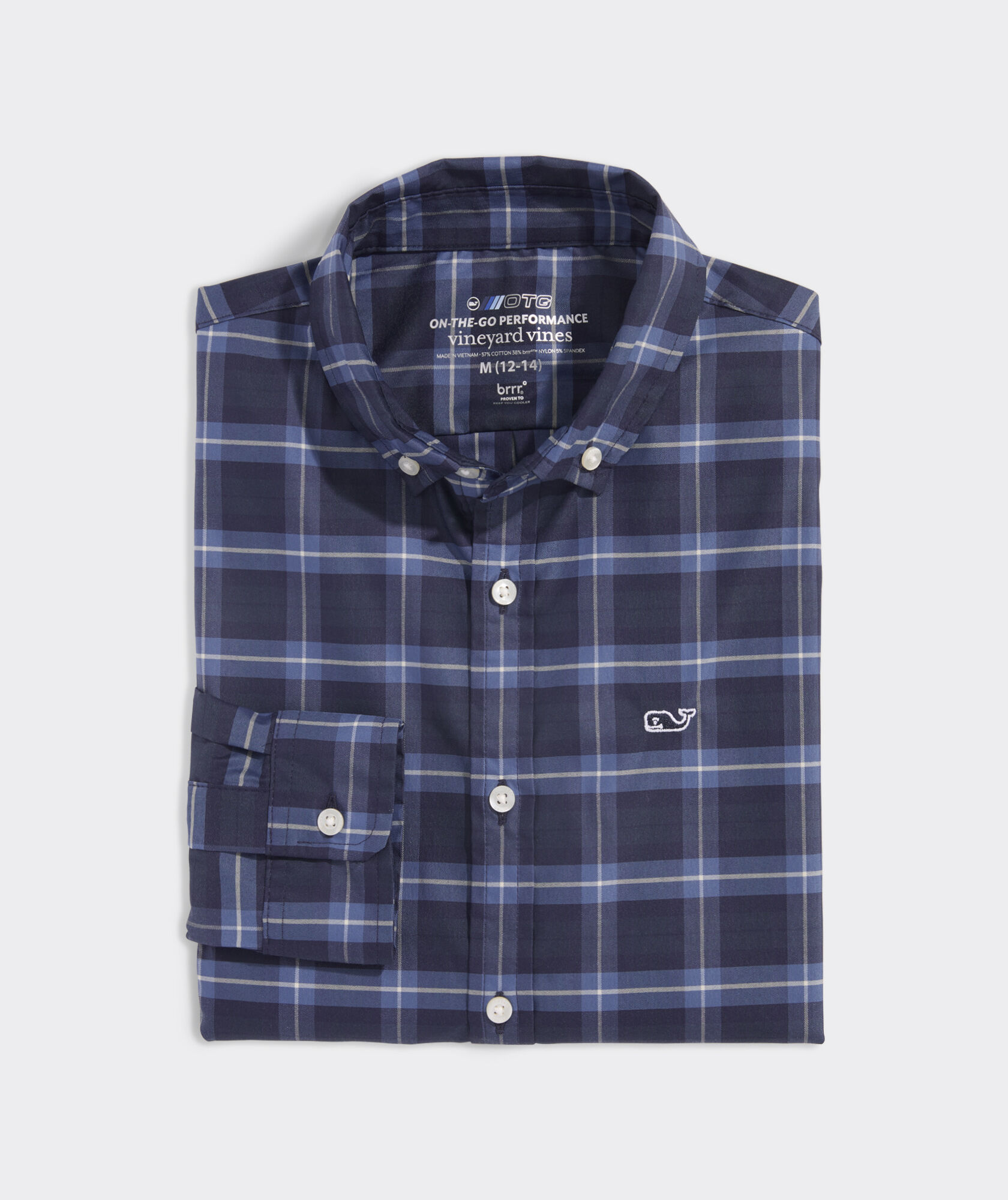 Boys' On-The-Go brrrº Plaid Shirt