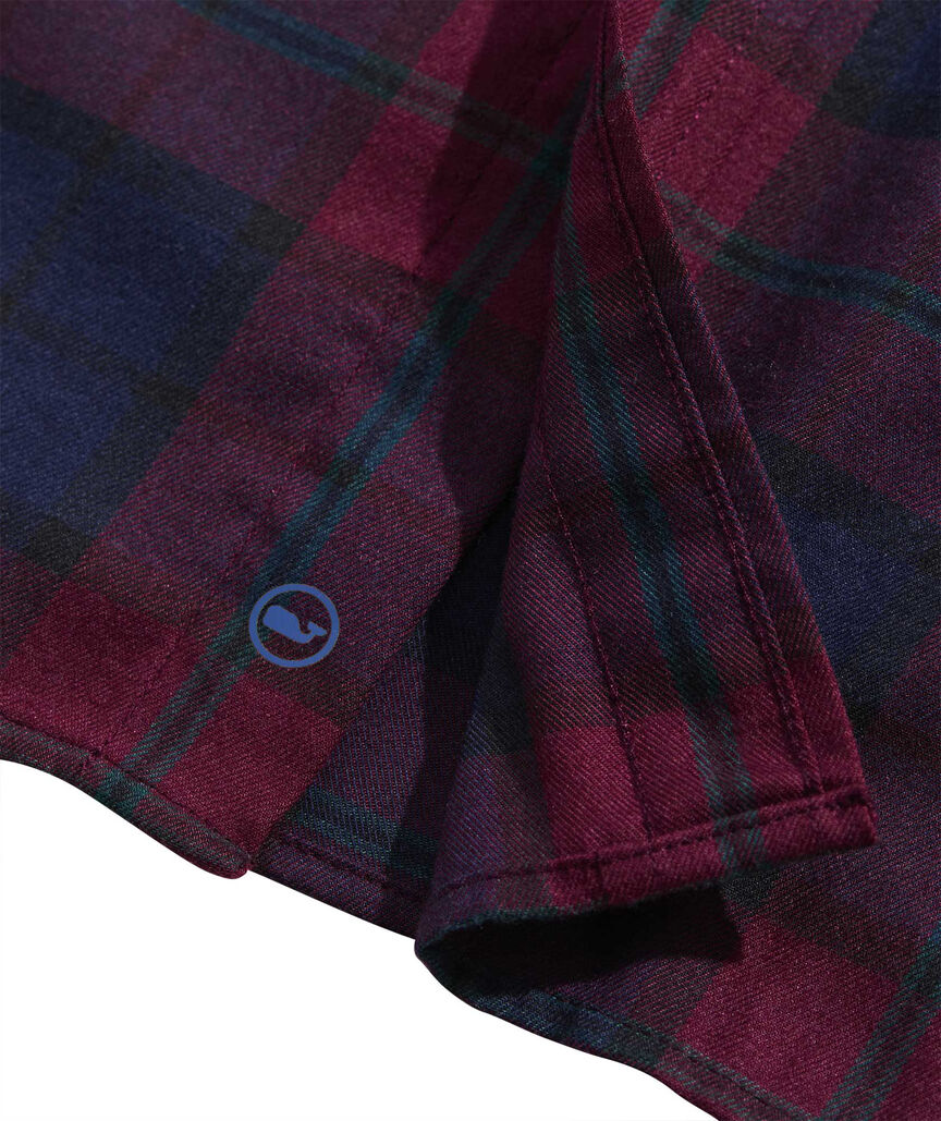 On-The-Go Brushed Twill Plaid Shirt