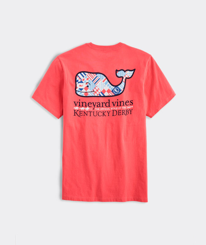 Shop Kentucky Derby Red, White & Blue Patchwork Whale Short-Sleeve