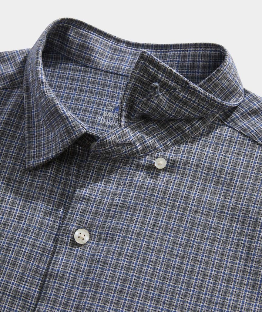 On-The-Go Brushed Twill Plaid Shirt