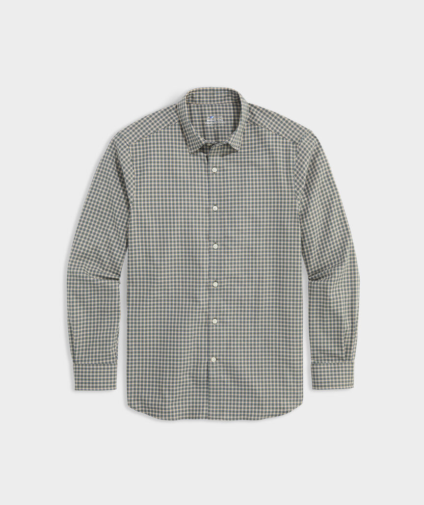 On-The-Go Brushed Twill Plaid Shirt