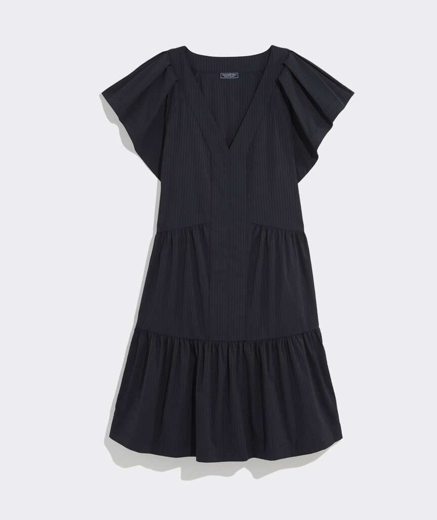 Harbor Tiered Ruffle-Sleeve Dress