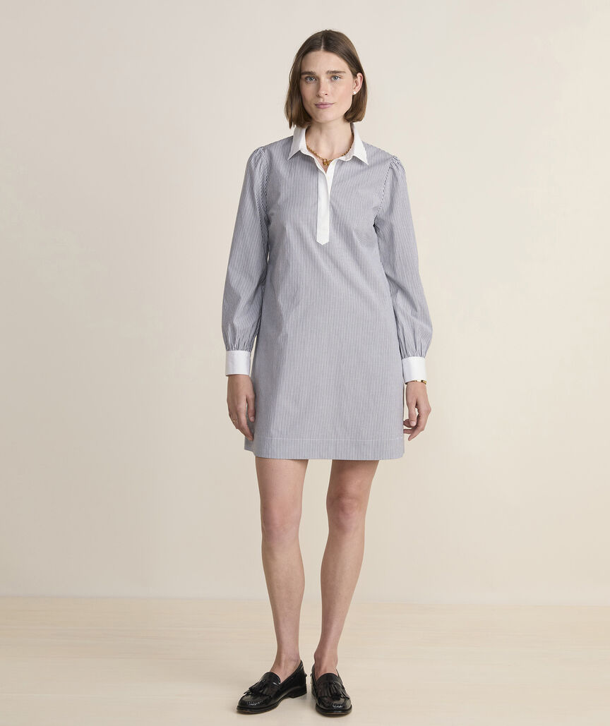 Poplin Popover Dress