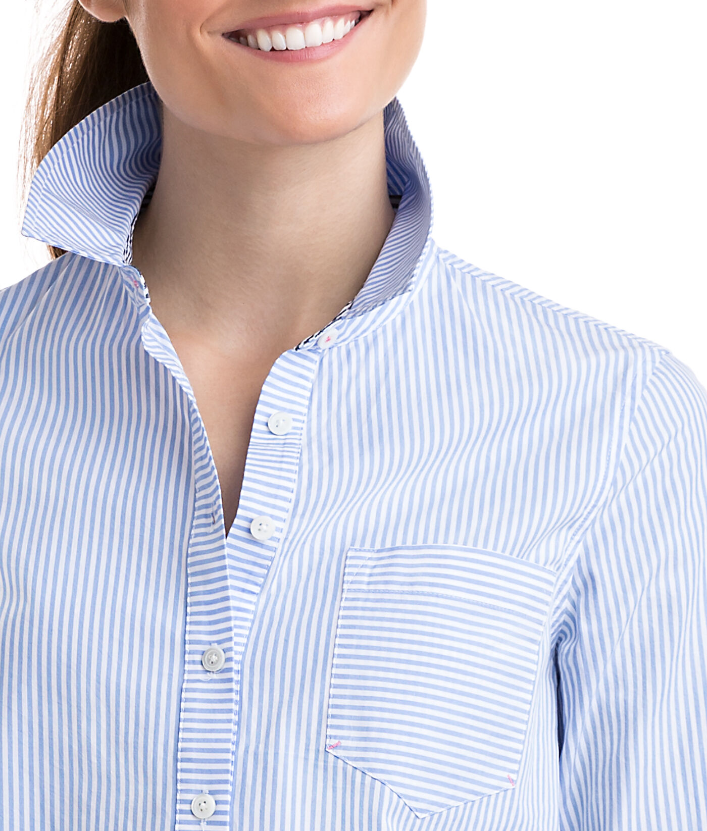 vineyard vines blue and white dress