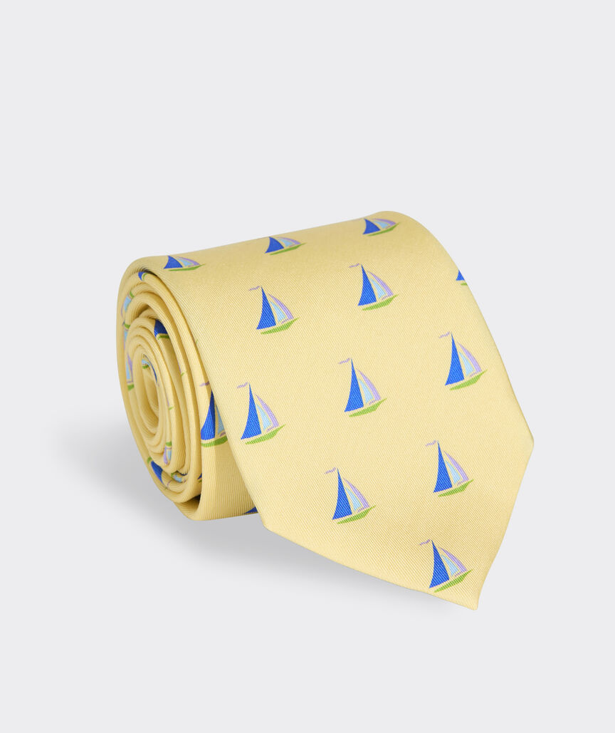 Sailboats Silk Tie