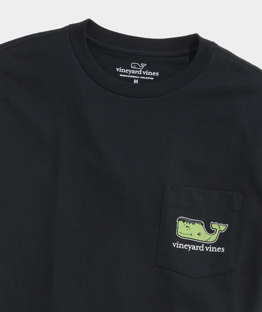 Frankenstein Whale Long-Sleeve Pocket Tee