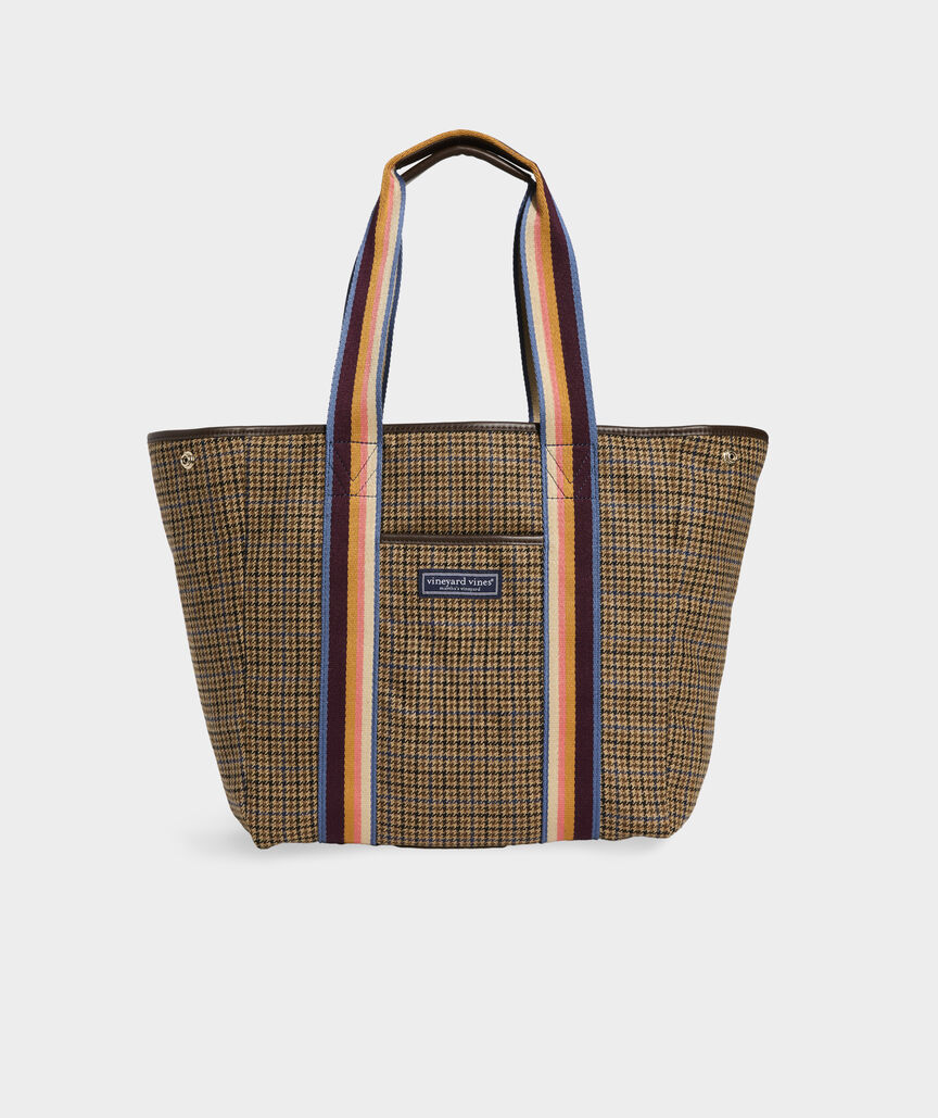 Tweed Snap Tote