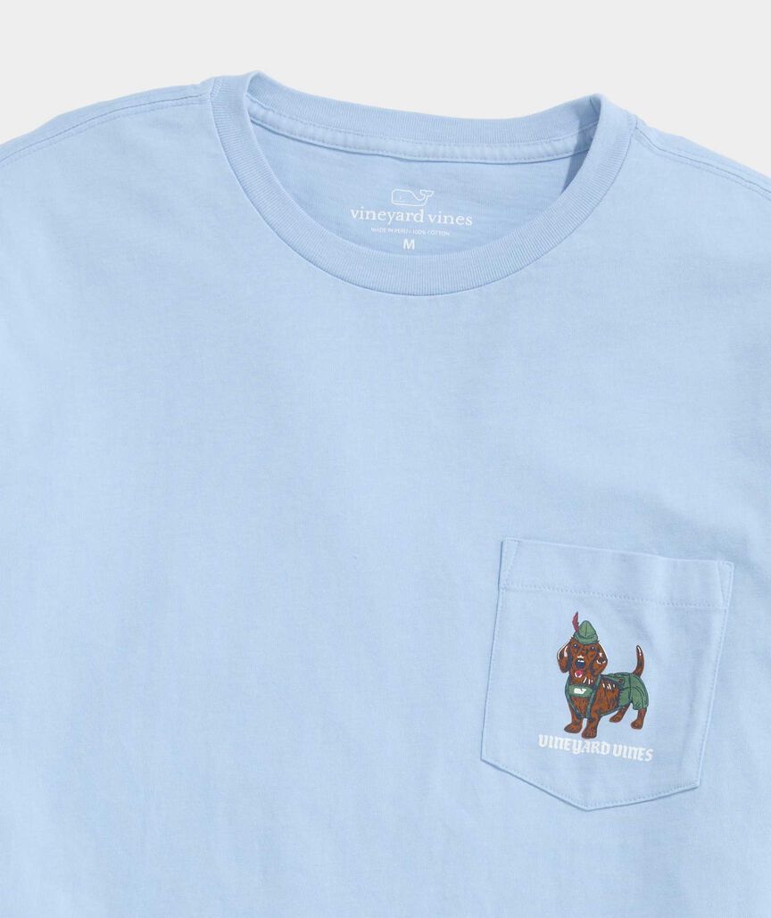 Oktoberfest Wiener Dog Long-Sleeve Pocket Tee