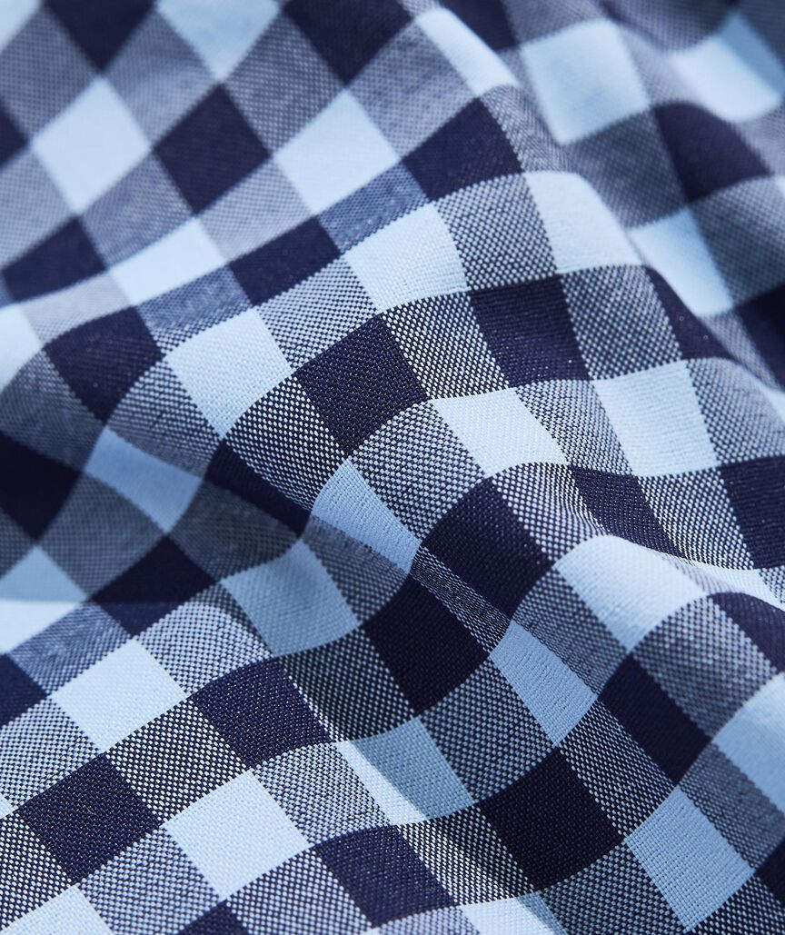 On-The-Go Nylon Gingham Shirt