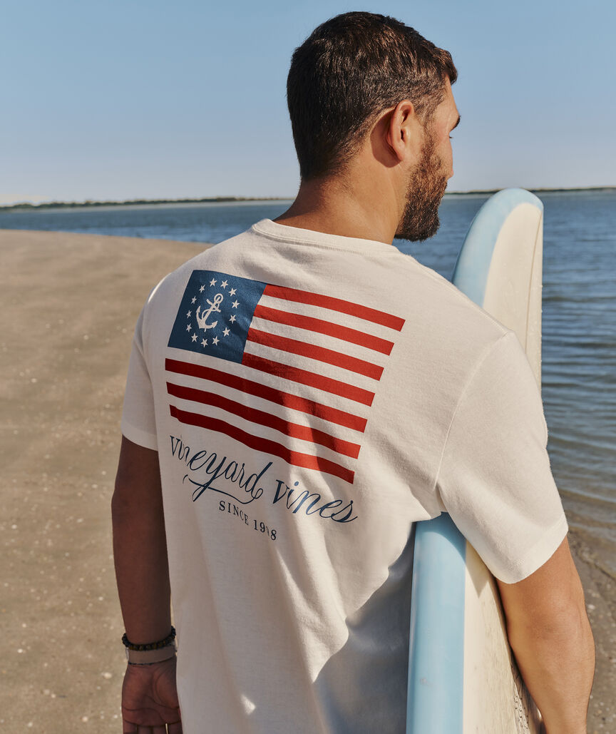 USA Anchor Flag Short-Sleeve Tee