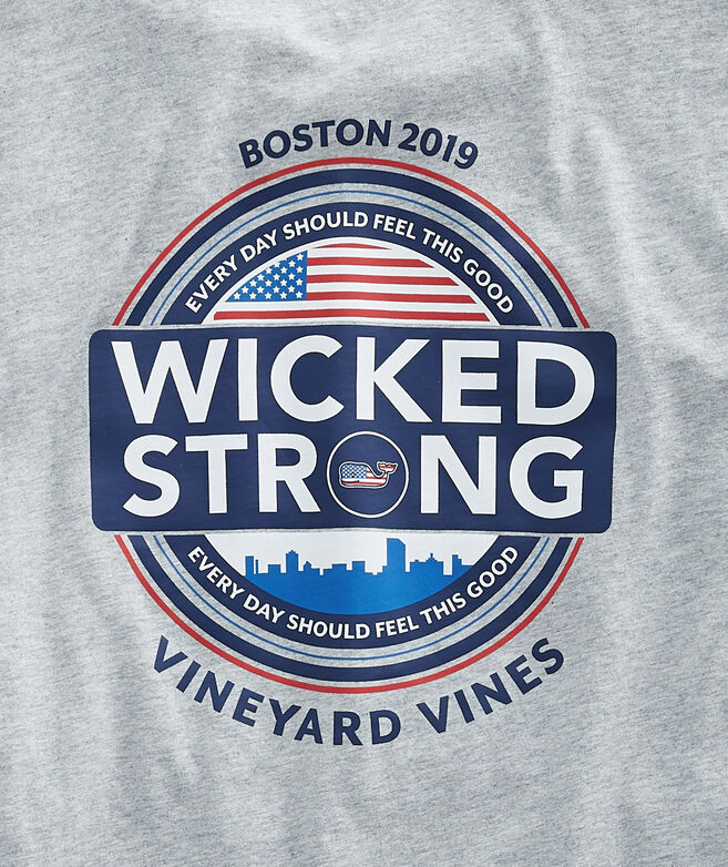 Shop Adult Short-Sleeve Boston Marathon Wicked Strong Circle T-Shirt at  vineyard vines