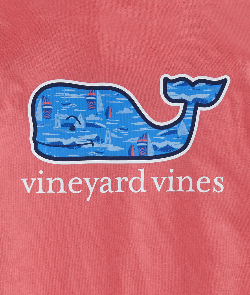 Vineyard Vines Boys The Whale Shirt Sz M 12 14 Blue Short Sleeve Hawaiian  Island