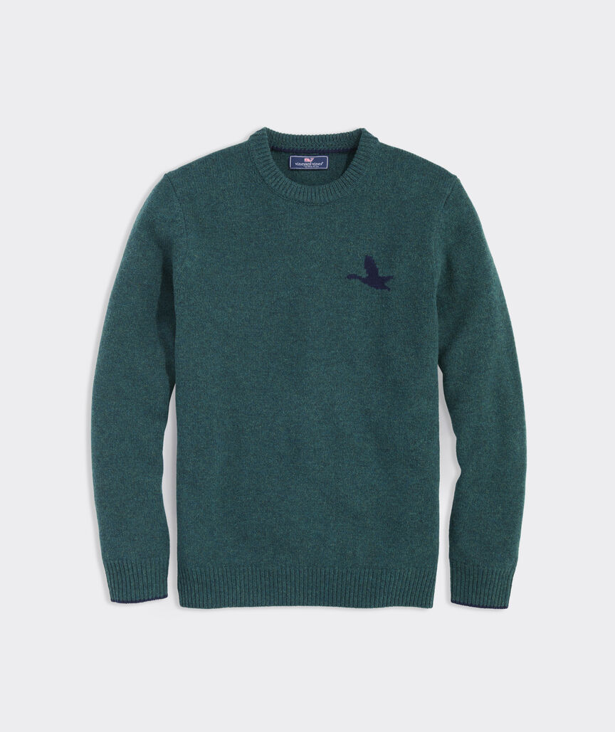 Merino Wool Duck Hunt Crewneck Sweater