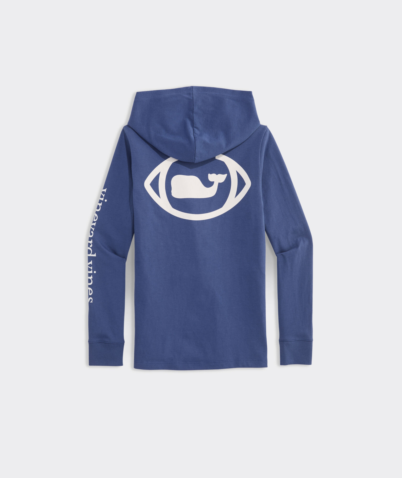 Boys' Football Whale Dot Long-Sleeve Hoodie Tee