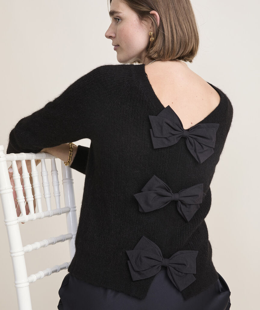 Luxe Bow Back Sweater