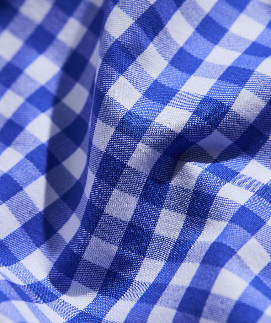 On-The-Go brrrº Short-Sleeve Gingham Shirt