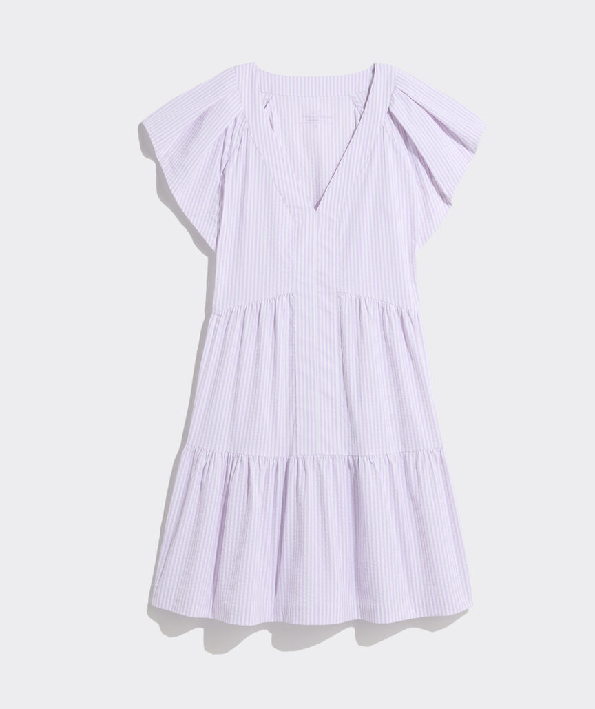 Harbor Tiered Ruffle-Sleeve Dress