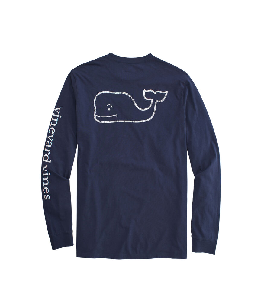 Long-Sleeve Vineyard Vines Logo Graphic Pocket T-Shirt