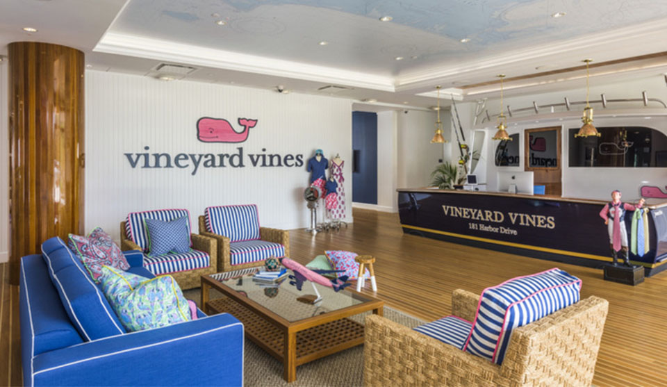 vineyard vines headquarters lobby