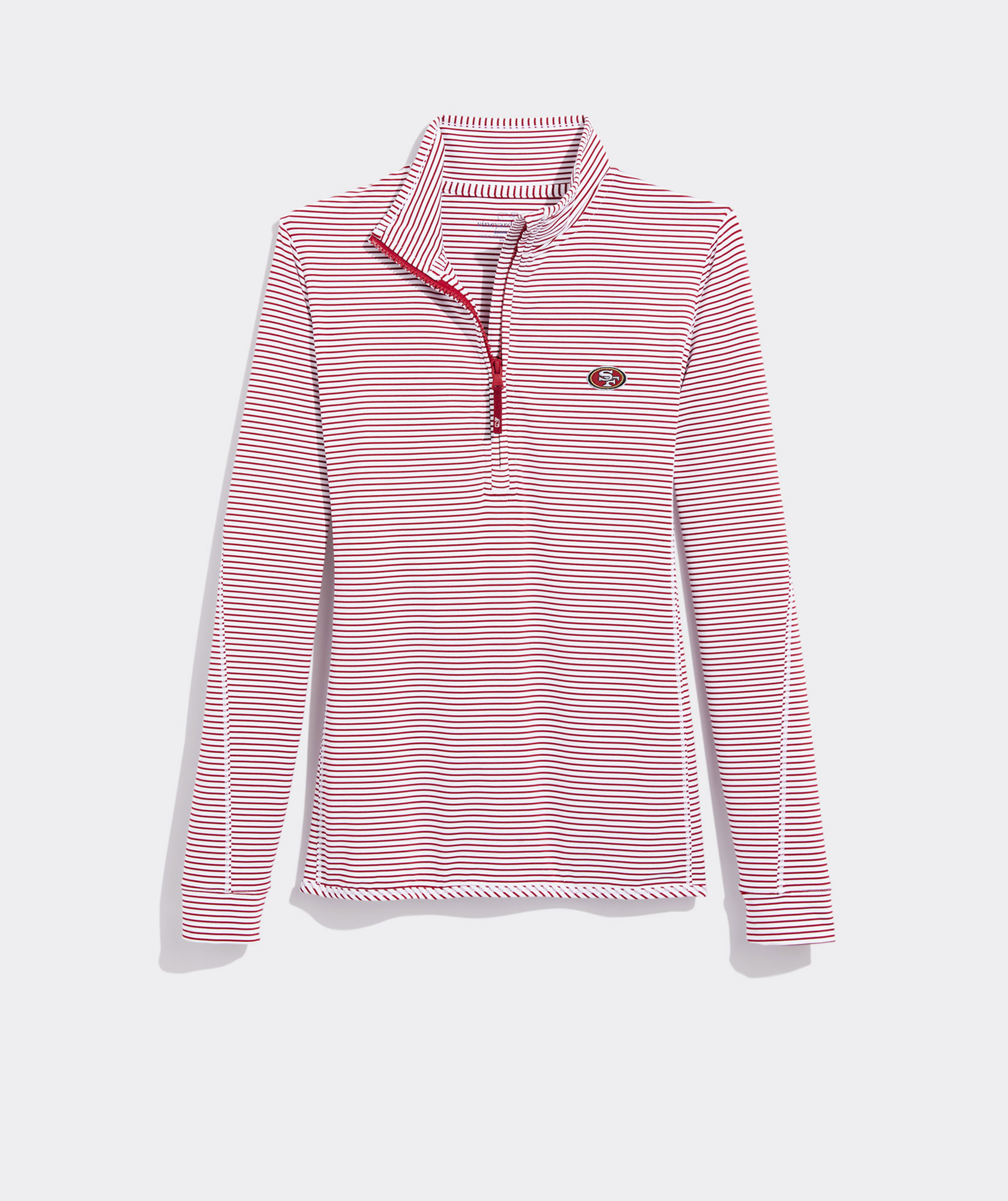 Shop San Francisco 49ers Bradley Stripe Sankaty Polo at vineyard vines