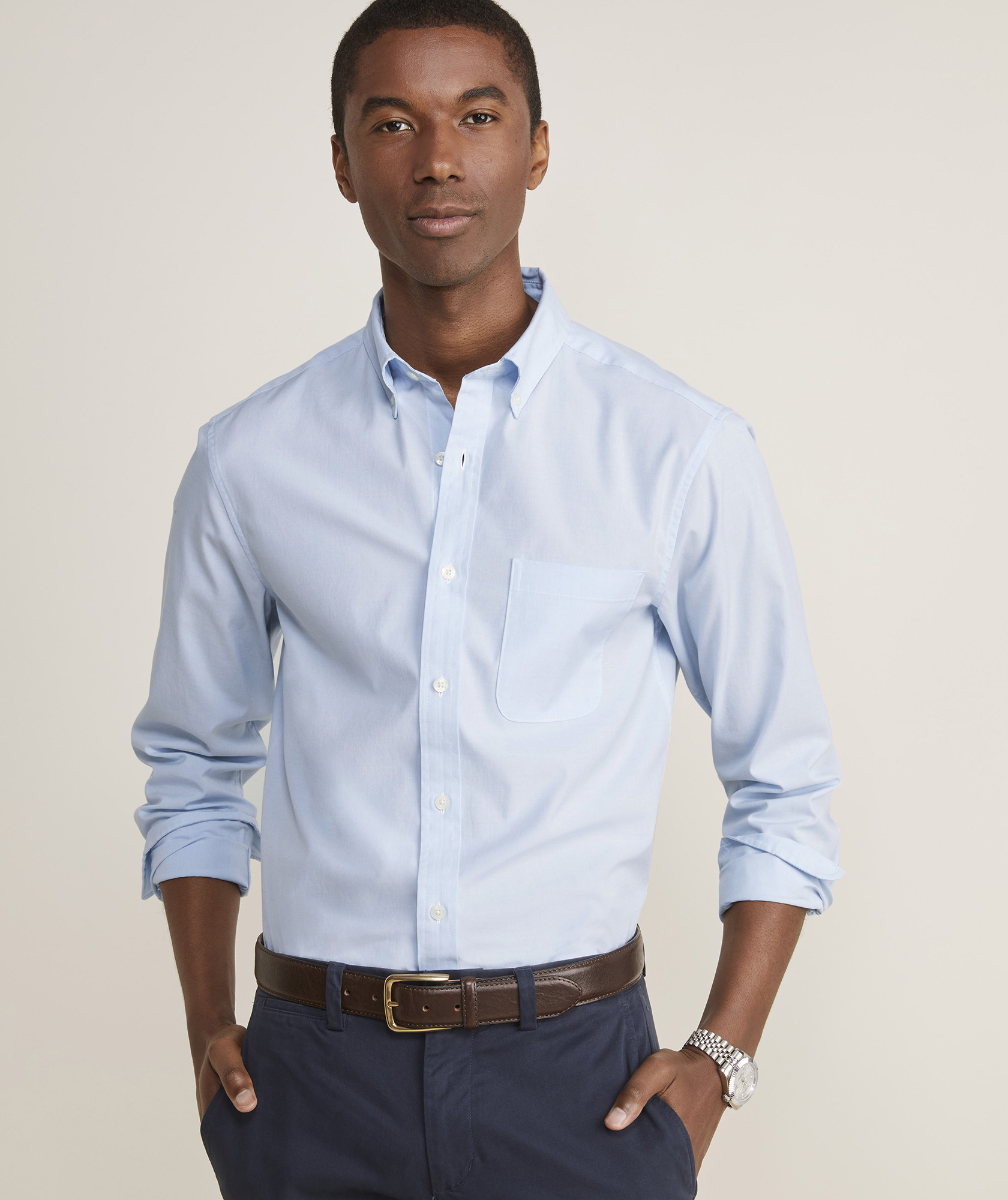 Shop Stretch Cotton Solid Shirt at vineyard vines