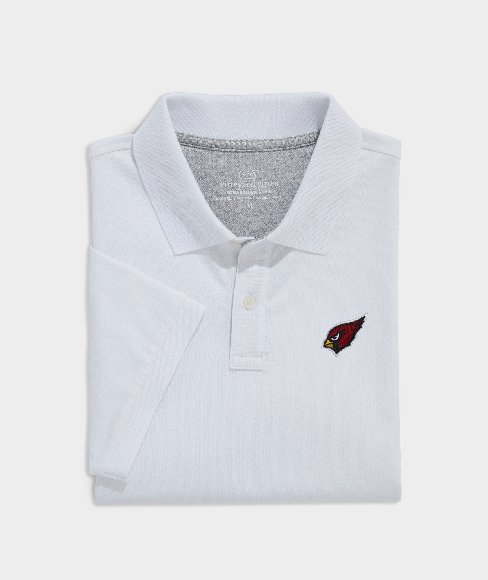 Arizona Cardinals Vineyard Vines Logo Stretch Pique Polo - Heather