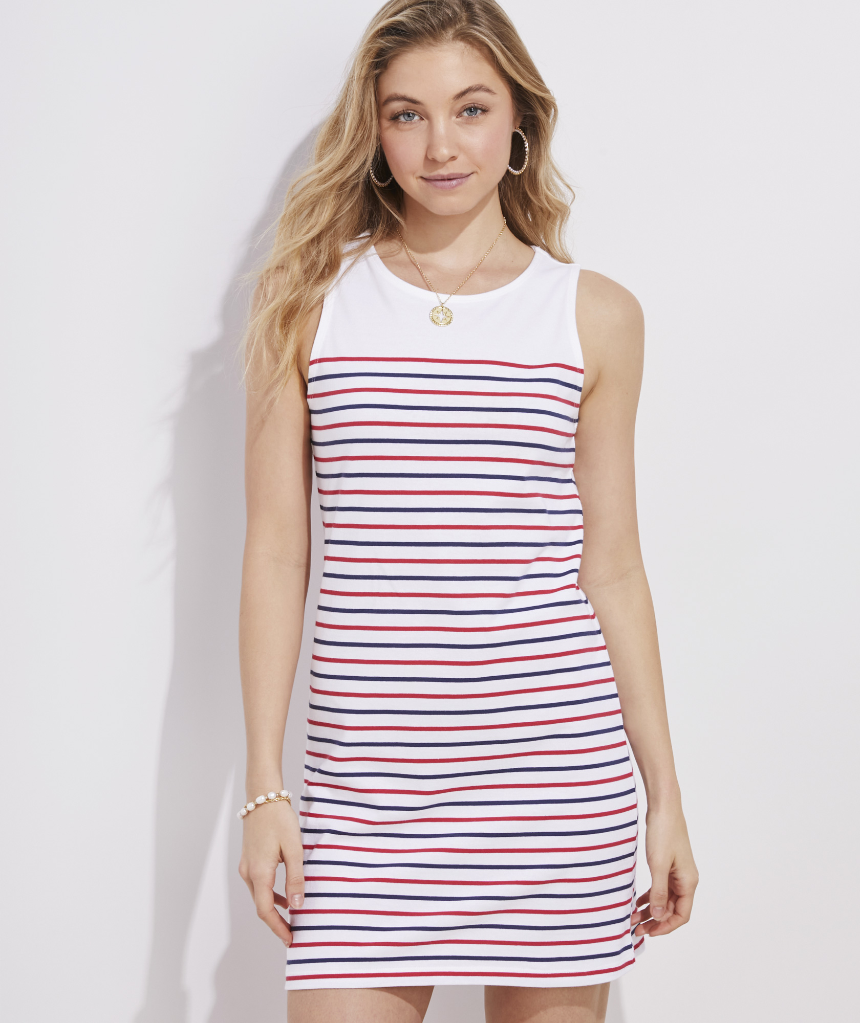 vineyard vines beachy striped tunic dress