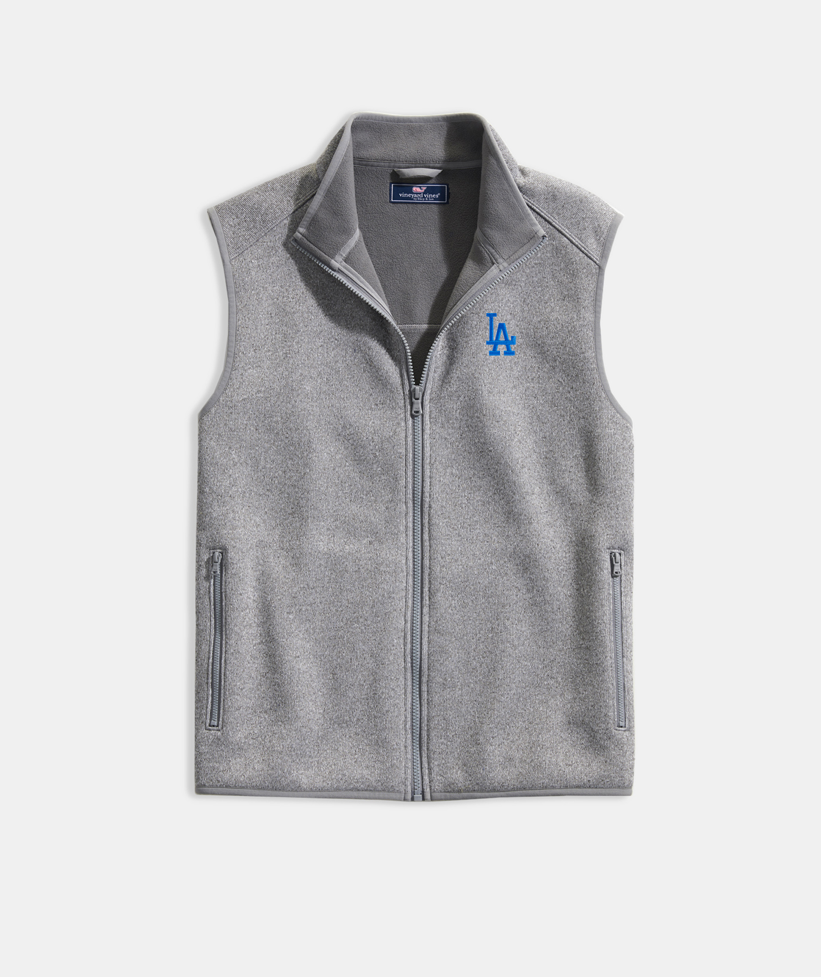 Shop Los Angeles Dodgers Mountain Sweater Fleece Vest at vineyard