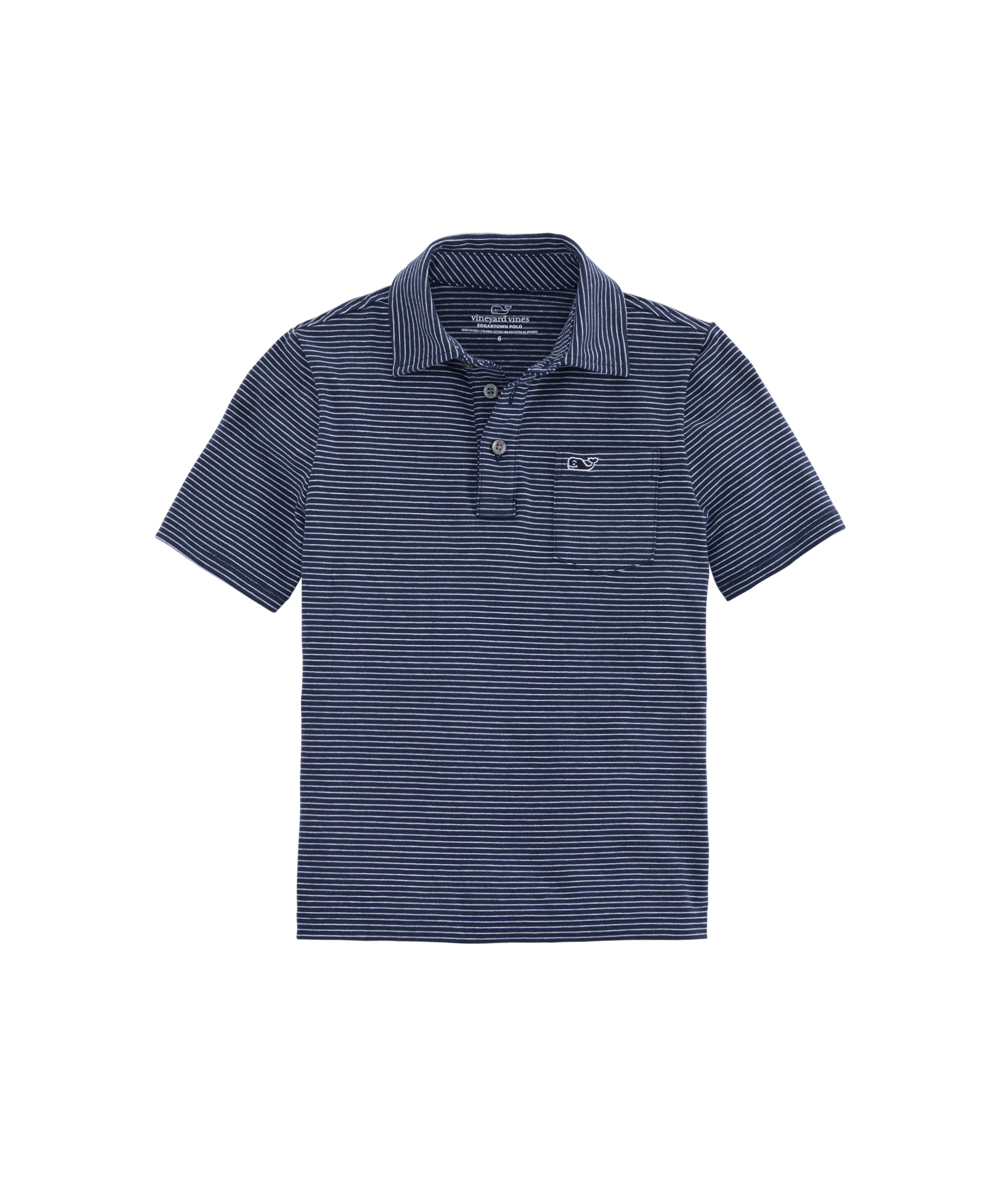 Shop Boys Edgartown Pinstripe Polo at vineyard vines