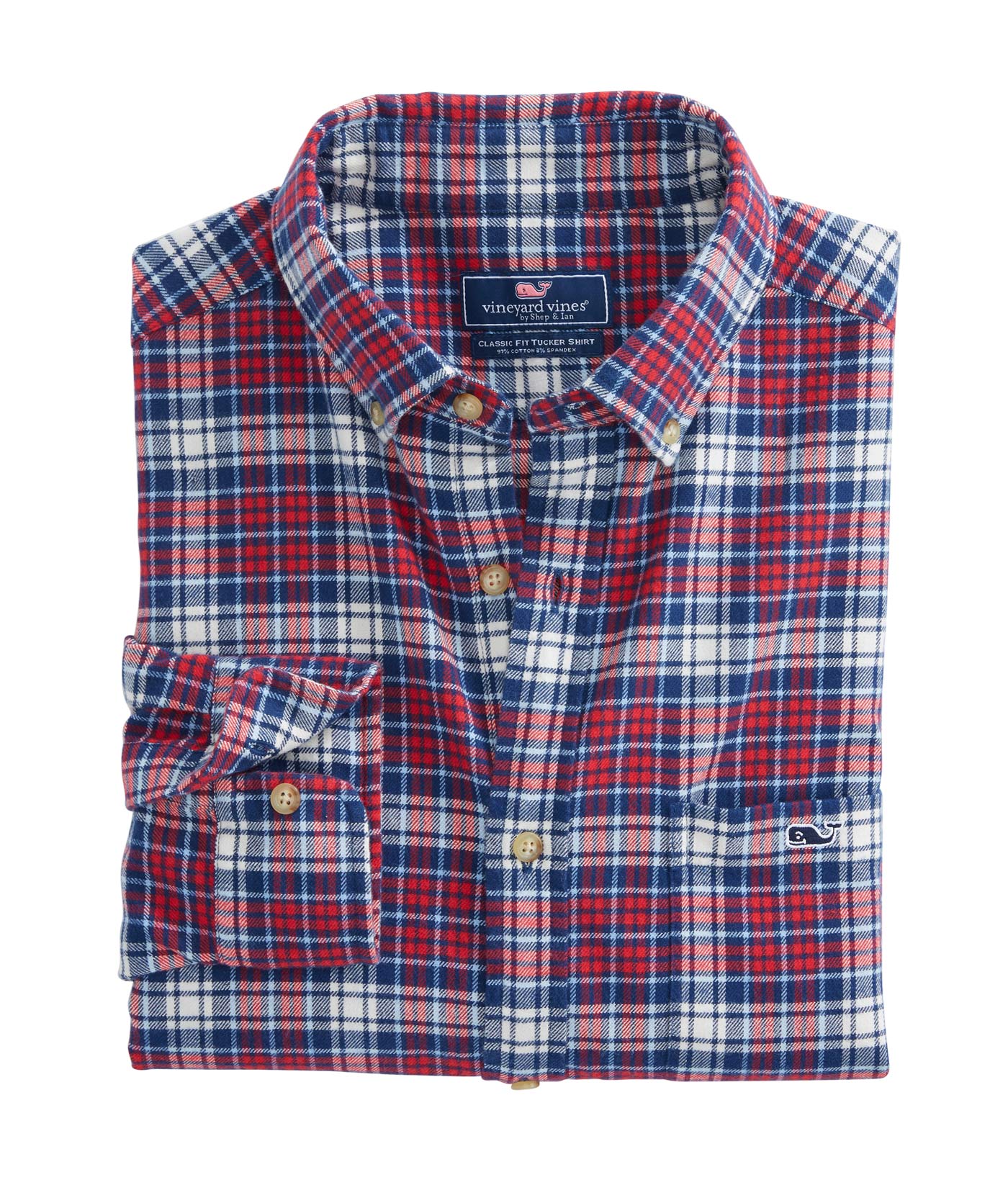 Shop Tower Ridge Classic Flannel Tucker Shirt at vineyard vines