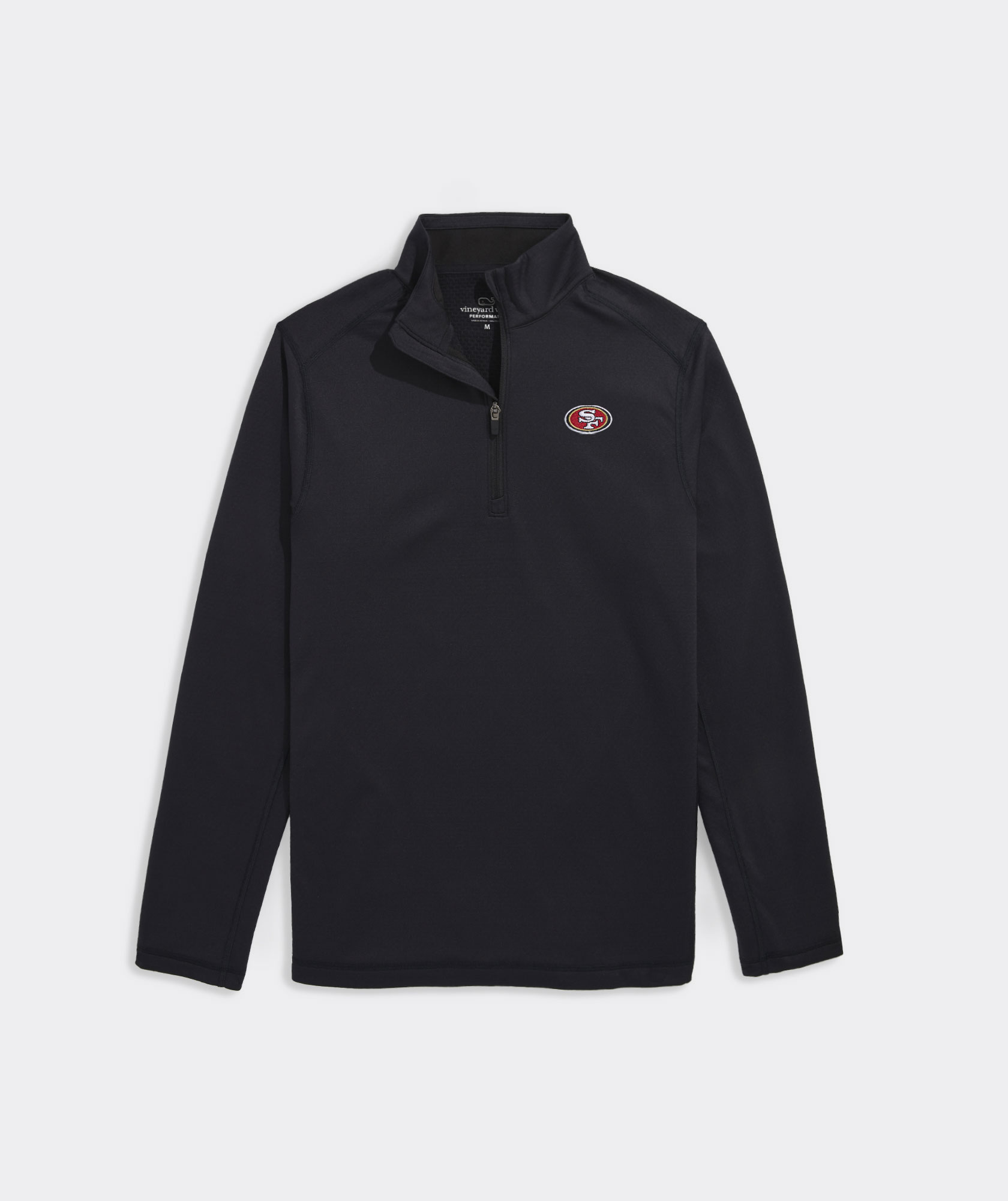 Shop Mens Sankaty Quarter-Zip - San Francisco 49ers at vineyard vines