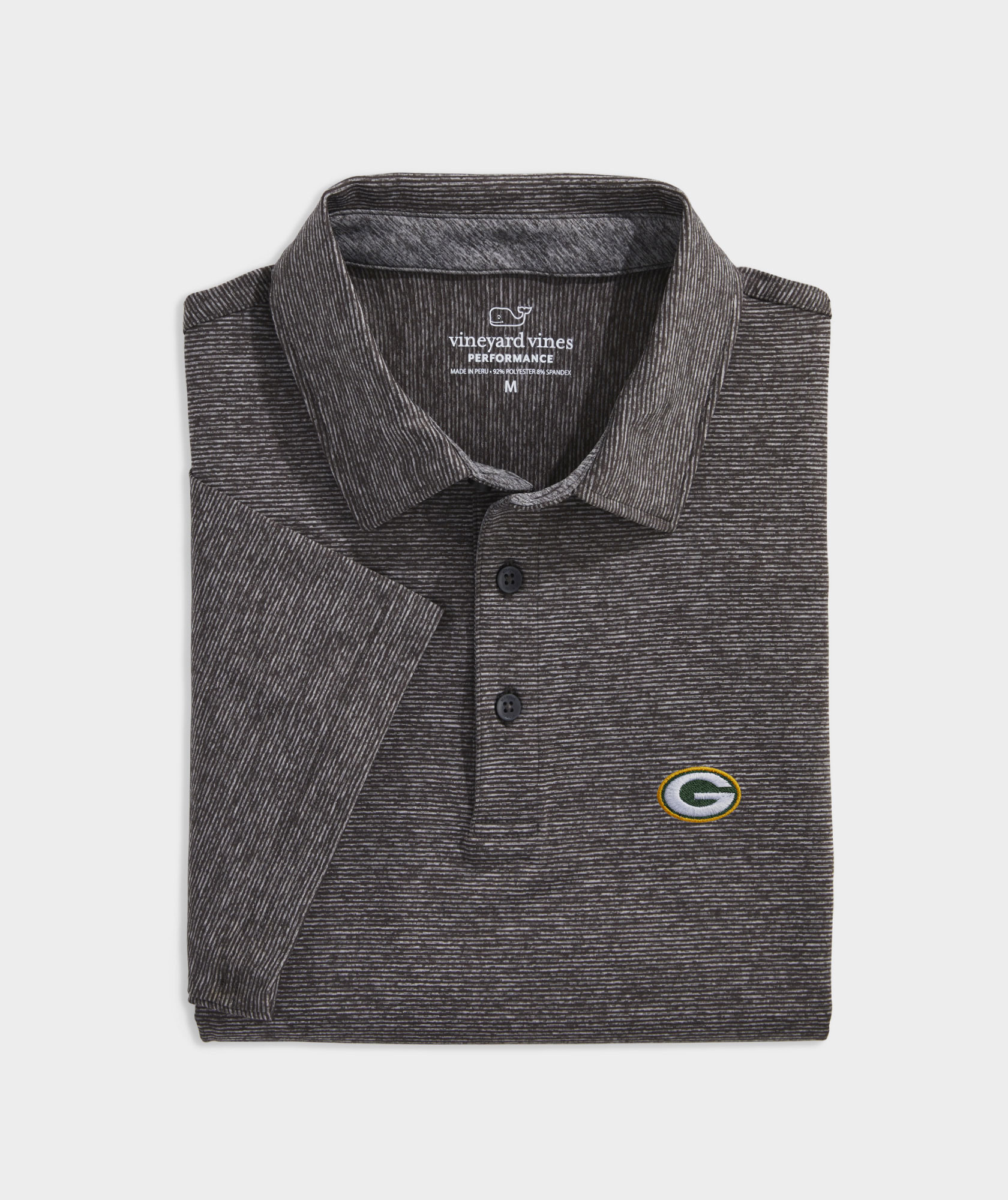 Shop Mens Destin Stripe Sankaty Polo - Green Bay Packers at vineyard vines