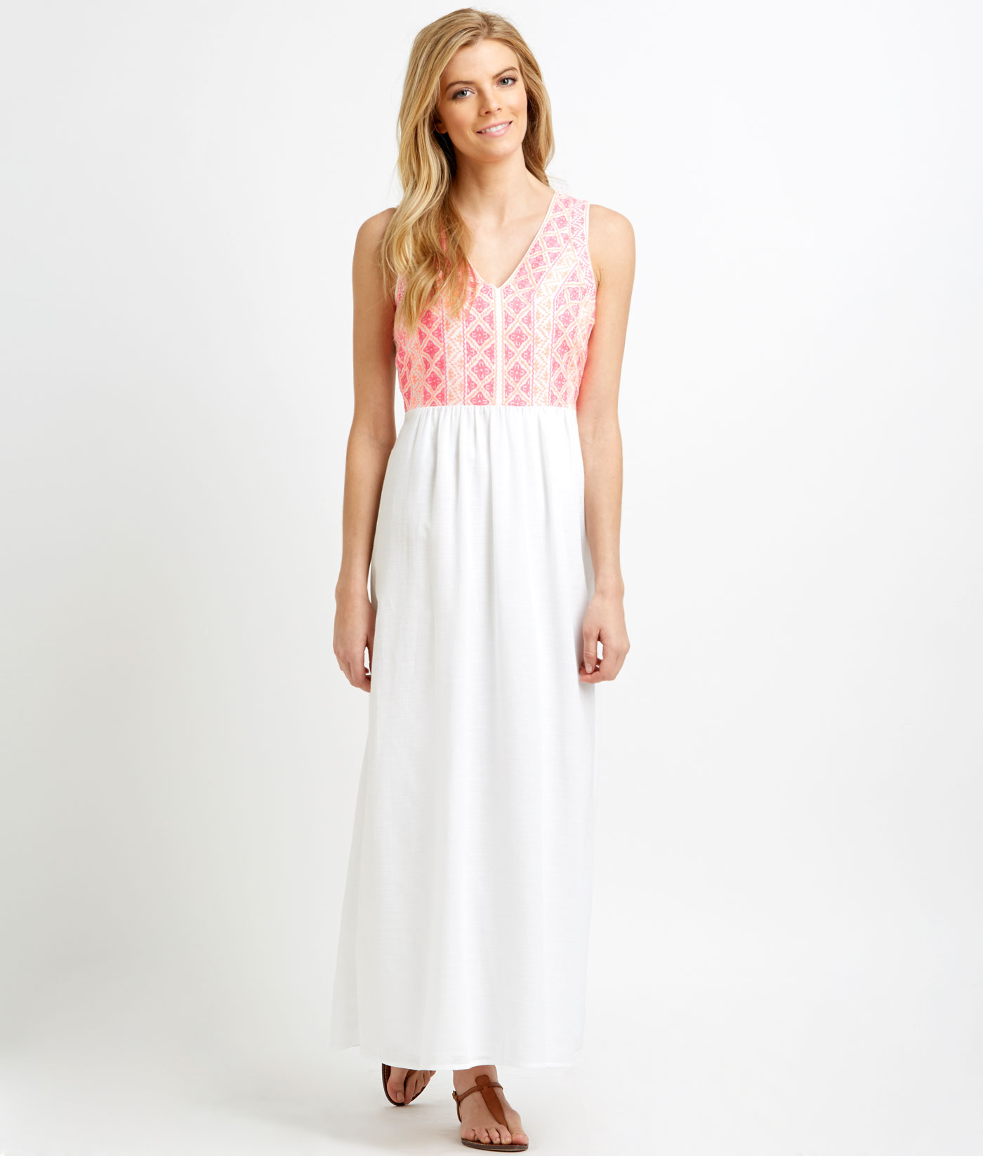 Shop Embroidered Bodice Maxi Dress at vineyard vines