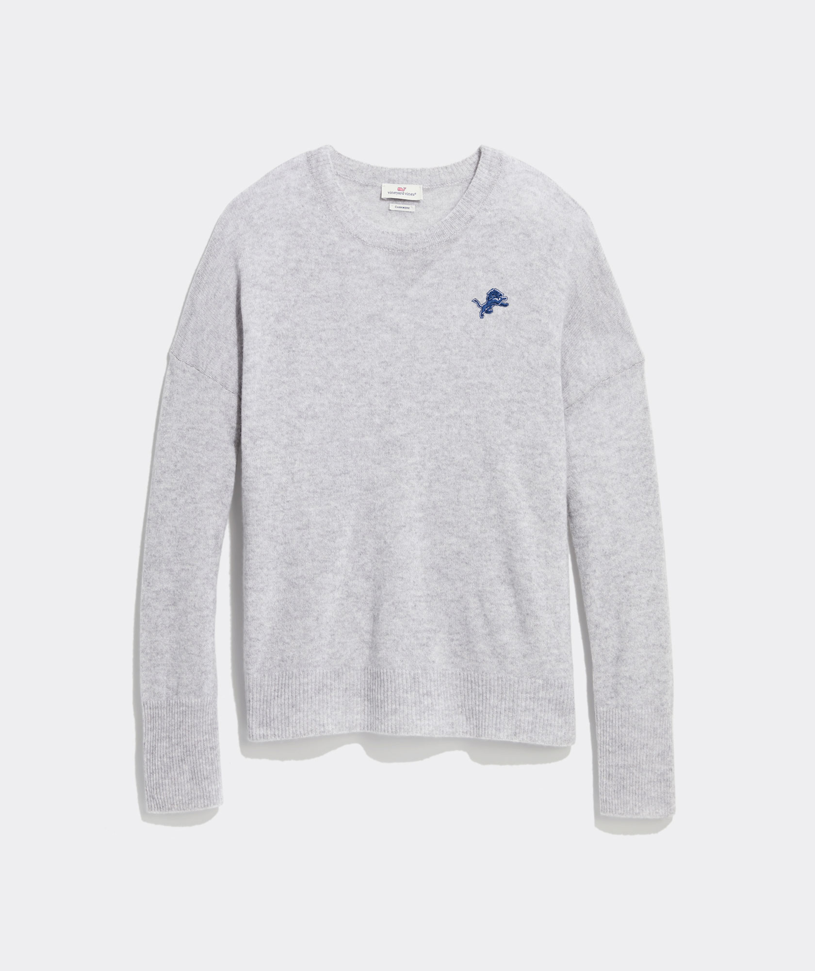 Shop Womens Cashmere Crewneck - Detroit Lions at vineyard vines