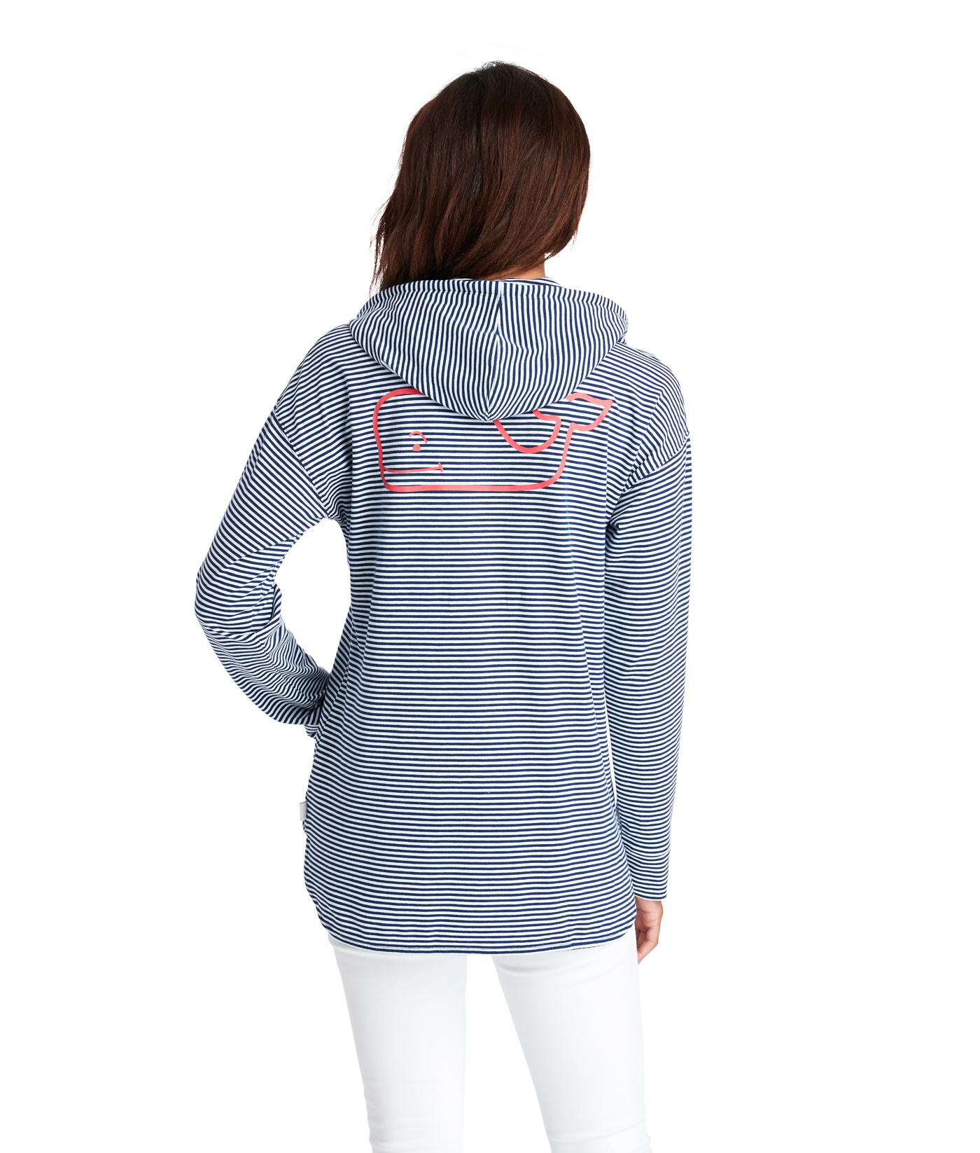 Edgartown Striped Long Sleeve Hoodie Tee