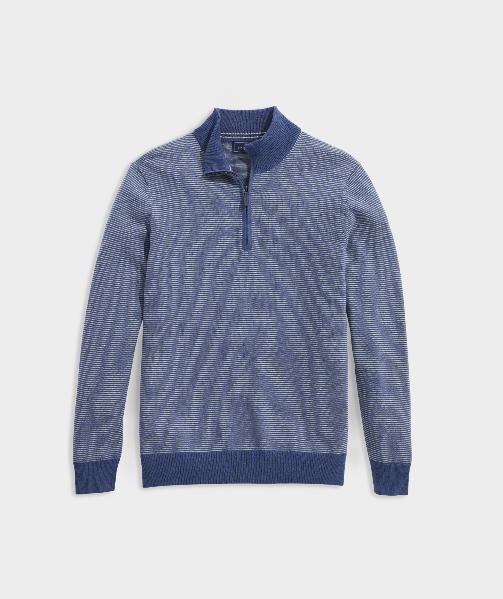 Shop Boathouse Stripe Mock Neck Sweater at vineyard vines