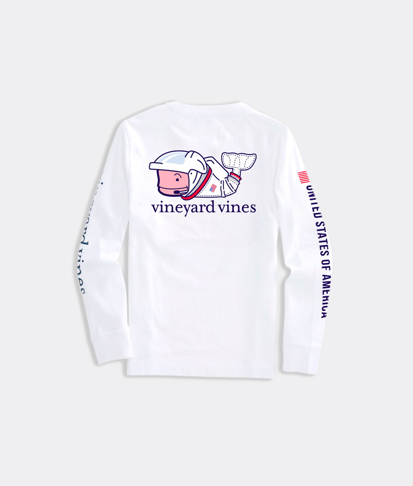 Vineyard Vines Long Sleeve T-Shirt Youth Boys Large White California Whale