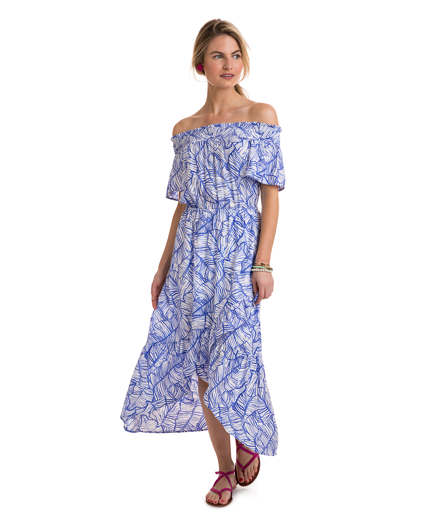 banana leaf maxi dress