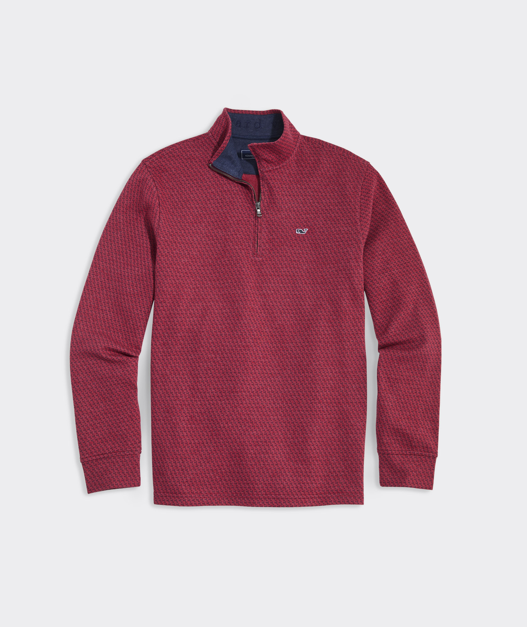 NWT vineyard vines sold quarter zip red L