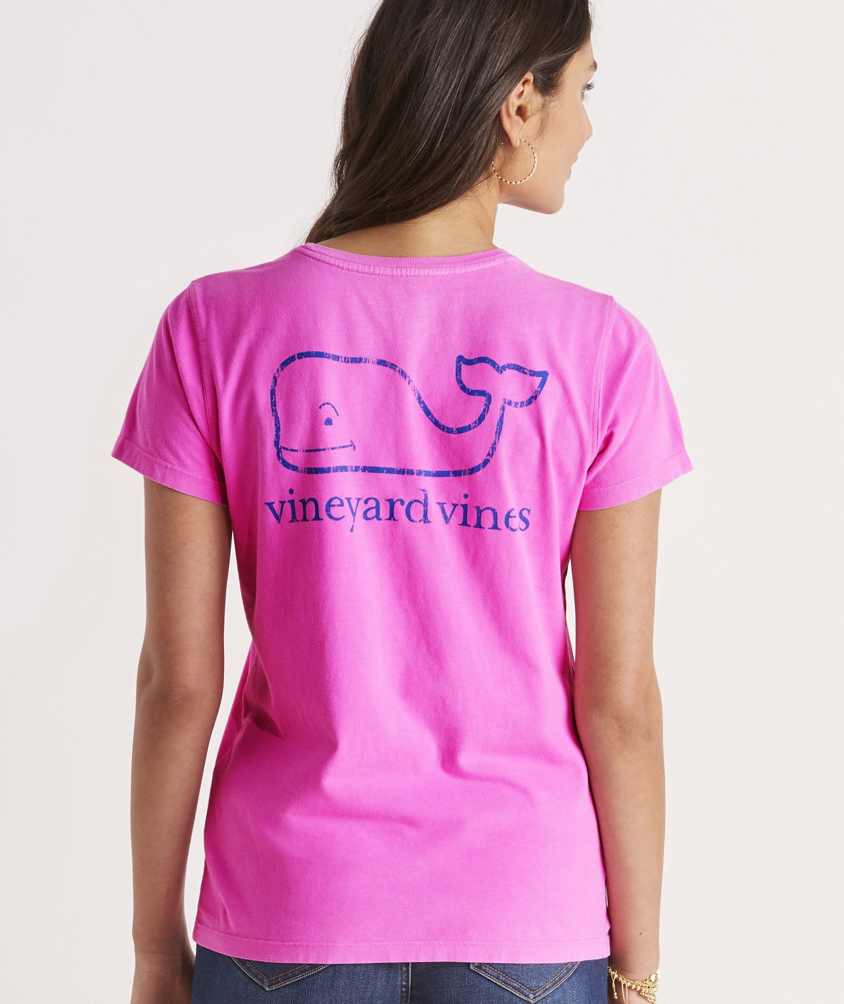 Vineyard Vines Garment Dyed Vintage Whale Short-Sleeve Pocket Tee