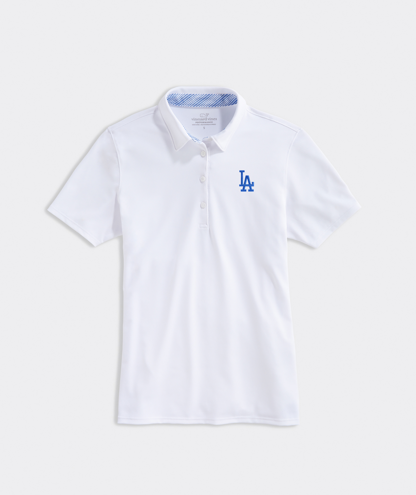 Vineyard Vines Los Angeles Dodgers Shirt Womens XL White Blue Long