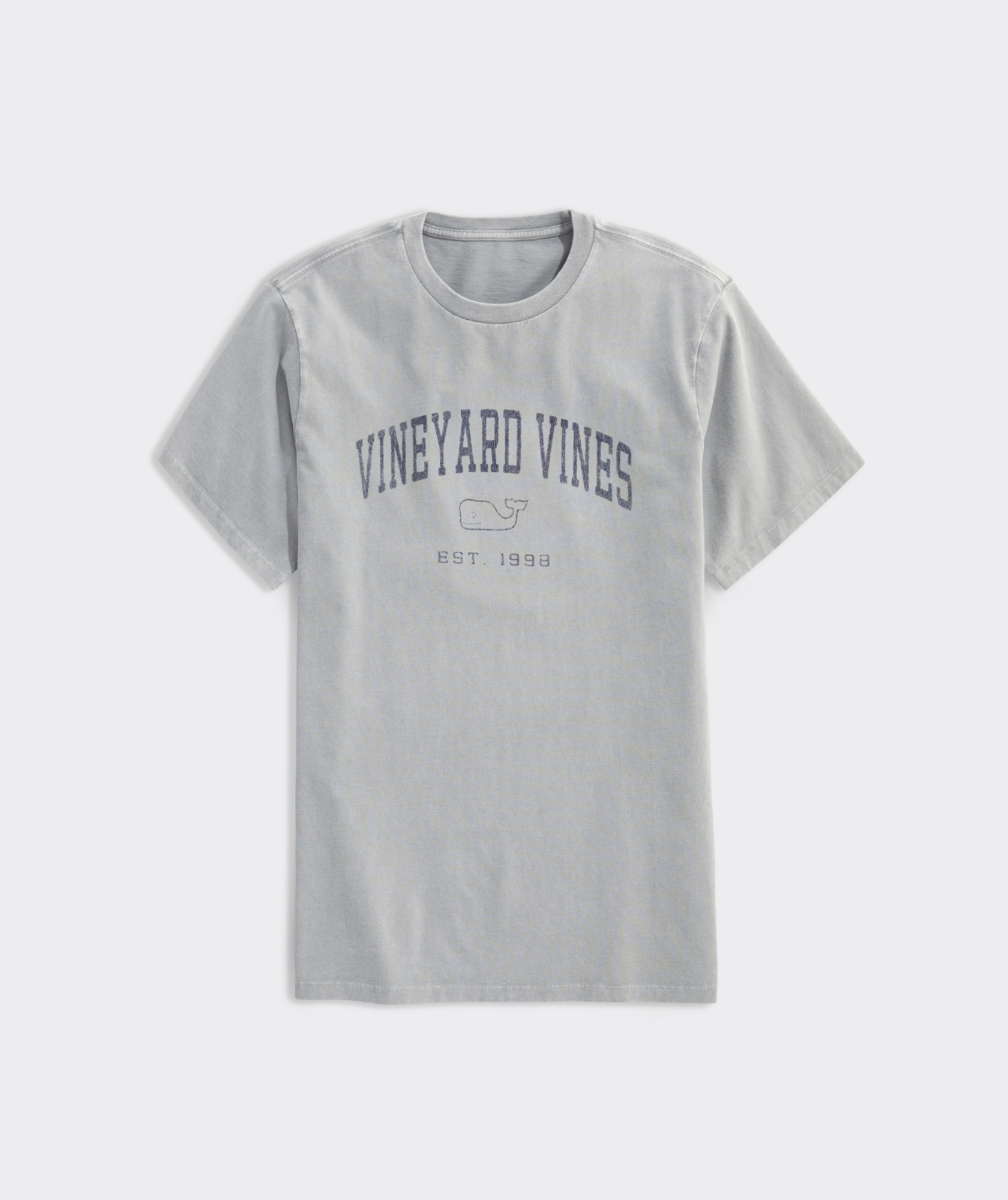 Vineyard Vines Men's Heritage Wash Cotton Graphic Tee - Gray - Size Small - Ultim