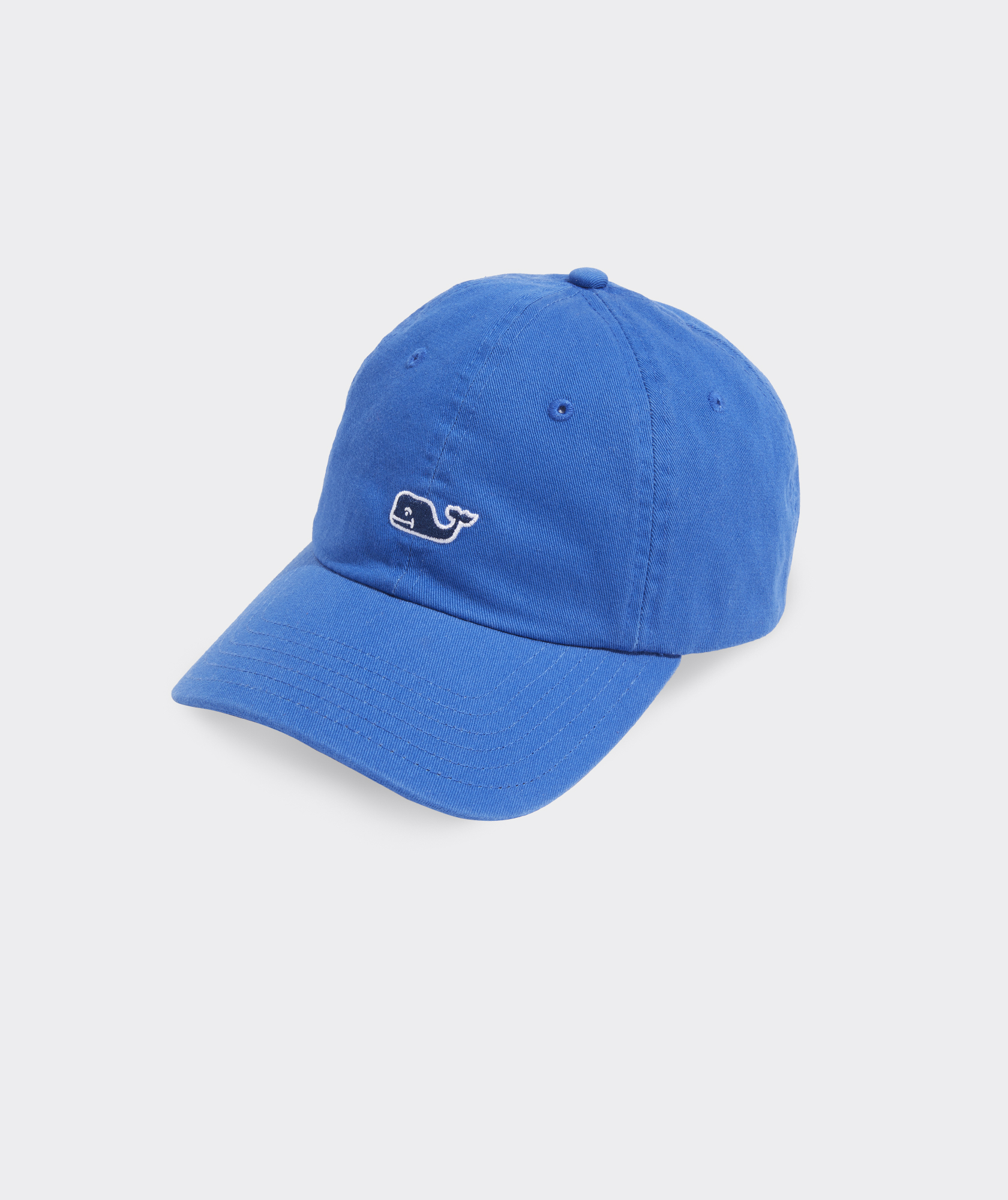 whale logo leather strap baseball hat