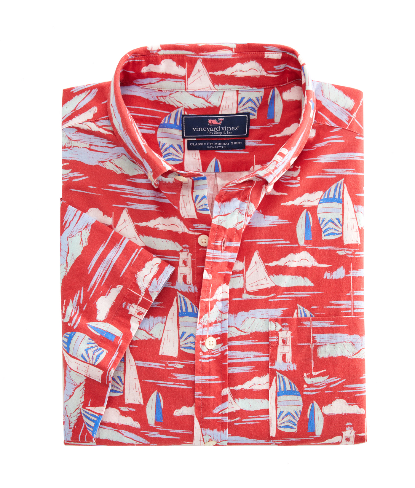 Vineyard Vines Classic Fit Floral Print Short-Sleeve Button-Down