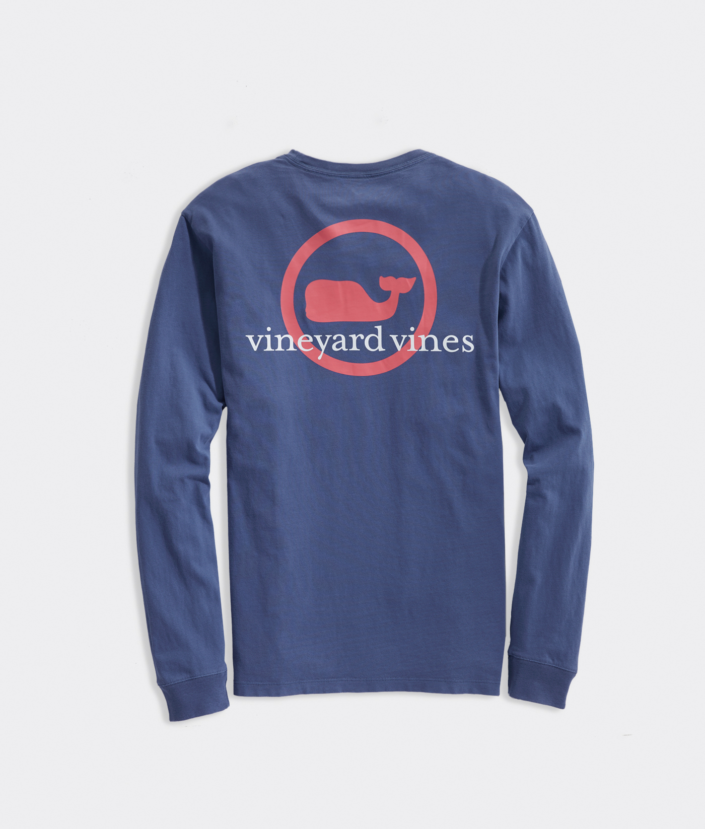 Shop Garment Dyed Whale Dot Long-Sleeve Pocket Tee at vineyard vines
