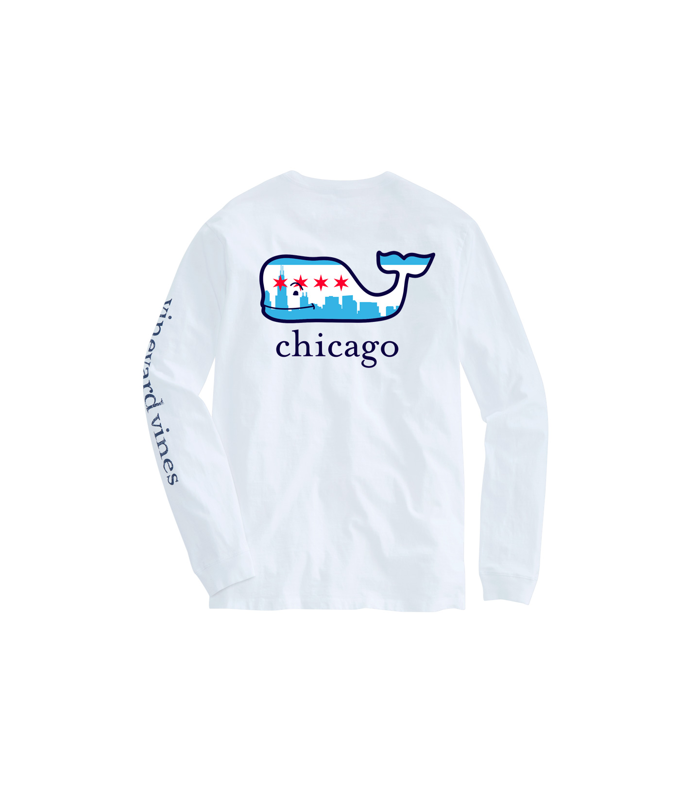 Vineyard Vines Chicago Cubs White T-Shirt With Maldives